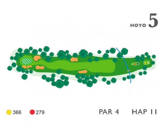 Mapa hoyo 5