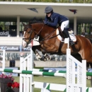 Concurso de saltos de hípica en el Club de Campo Villa de Madrid.