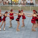 Grupo de patinaje, en pleno número. Foto: Miguel Ros