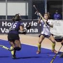 Begoña García a punto de marcar en la final de Copa de la Reina de 2018 contra el Júnior. Foto: Ignacio Monsalve