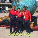 David Puig, Blanca Fernández e Ignacio Gervás en Buenos Aires