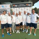 De izda. a dcha: Emilio Ayuso, Ignacio Escobedo, Julio Vidal, Alfonso Álvarez Mon, Julio Zapatero (capitán), Antonio Ochoa, Nacho Góngora y Pablo Semprún.
