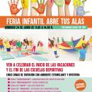 Cartel de la Feria Infantil Abre Tus Alas