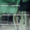 Cartel de abonos del gimnasio para 2019