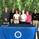 Cayetana Fernández García-Poggio (tercera persona por la izda.), subcampeona del Campeonato femenino absoluto de Alicante. Foto: FGM