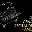 Cartel de la cena-recital de piano