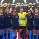 Bea Pérez, María López, Rocío Gutiérrez, Mari Ruiz, Carmen Cano y Begoña García en Londres