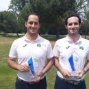 José (izda.) y Fernando Mata, abonados del Club y campeones de Madrid de P&P. Foto: FGM 