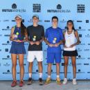 Lidia González, Jules Matossian, Daniel Sancho y Carmen Gallardo con sus trofeos