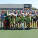Guillermo Sánchez, Mercedes Coghen, Mari Ruiz, María López, Antonio Montalvo, Bea Pérez, Rocío Gutiérrez, Carmen Cano, Begoña García y Julia Pons junto con recogepelotas