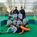 Los campeones posan al terminar la final