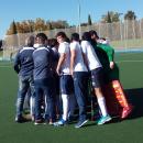 Jugadores y cuerpo técnico del Club de Campo celebran una victoria