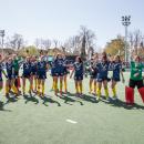 Las campeonas de Copa saltan y bailan al final del partido por el oro. Foto: Miguel Ros