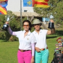 Las campeonas Xonia Wünsch y María de Orueta (izda.). Foto: Rfegolf