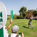 Salida del tee de Jon Rahm durante el Acciona Open de España presented by Madrid 2022. Foto: Miguel Ángel Ros / CCVM