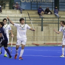 José Basterra celebra uno de los tres goles marcados al Junior FC. Foto: Ignacio Monsalve