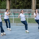 Patinaje en el Club de Campo Villa de Madrid.