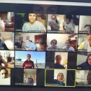 Reunión por videoconferencia del equipo femenino de hockey del Club.