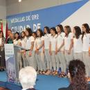 Rocío Gutiérrez pronuncia su discurso arropada por sus compañeras